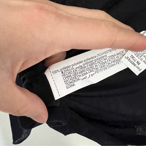 Zara mesh mock neck top - Picture 7 of 7